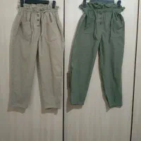 شلوار کتان کشی نو