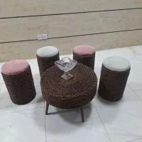 میزصندلی حصیری|میز و صندلی غذاخوری|رامند, |دیوار