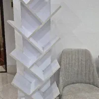 کتابخانه درختی mdf سفید