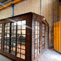 کانکس اداری با لوازم اداری ۳ در ۵ نما چوب|دفتر کار|نیشابور, کریم آباد|دیوار