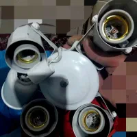 دوعدد لوستر سقفی