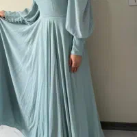 لباس مجلسی حریر سبزآبی سایز ۳۸-۴۰|لباس|فردیس, شهرک ناز|دیوار