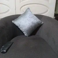 کوسن طوسی مخمل شاین