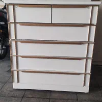 دآور ۶ کشو تمام چوب و تخت فرفورژه و تخته های کف|تخت و سرویس خواب|تهران, تهرانسر شرقی|دیوار