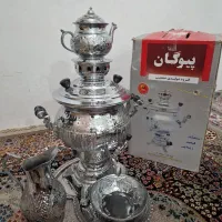 سماور گازی 10لیتری قلم زنی شده پیوگان