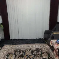 پرده حریر دورنگ سالم و نو