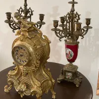 شمعدان و ساعت تمام برنج