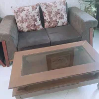 مبل ۱۱نفره و میز ناهاری و بوفه منبت کاری شده|مبلمان خانگی و میز عسلی|کرج, ساسانی (قلمستان)|دیوار