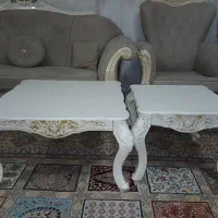 مبل تاجدار ۸ نفره طوسی روشن با دو عدد جلومبلی|مبلمان خانگی و میز عسلی|رشت, شهرک قدس|دیوار