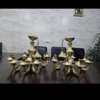 خریدار فروشنده لوستر طلایی آبکاری آینه شمدان