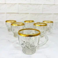 فنجان و قندان و نعلبکی  لب طلا ارسال رایگان