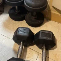 دو جفت دمبل درجه یک شش ضلعی۱۵و۲۰کیلویی