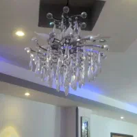لوستر کریستالی ۱۲ شاخه‌ی ۶ شعله