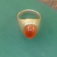 فروش انگشتر نقره انتیک عقیق سرخ کلکسیونی
