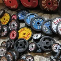 دمبل وزنه هالتر ورزشی بدنسازی میز پرس فیله کمر