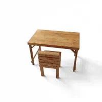 میز و صندلی چوبی تحریر بچه|اسباب و اثاث بچه|آمل, |دیوار