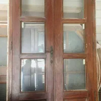 درب چوبی سنتی قدیمی هلالی درب اتاق لابی با چارچوب