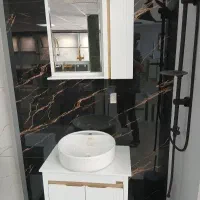 کابین روشویی سفیدطلا