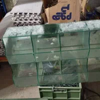 جااجیلی و جاحبوباتی شیشه ای  3 خونه و 2خونه