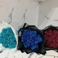 گل روبانی تک شاخه گل ربانی دسته گل خاستگاری|گل مصنوعی|مشهد, شهید قربانی|دیوار