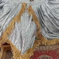 یالان پرده طوسی نقره ایی|پرده، رانر، رومیزی|سرپل ذهاب, |دیوار