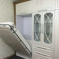 تخت تاشو رنگ گردویی(کد۱۲۰۱)|تخت و سرویس خواب|رشت, انصاری|دیوار