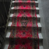 کناره قالی ماشینی..|فرش|شیراز, گود خزینه|دیوار