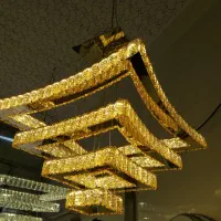 لوستر هوشمند مدرن کریستالی