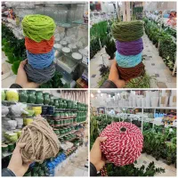 نخ مکرومه کنف رنگ الوان