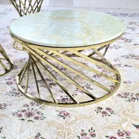 جلو مبلی فلزی رنگ ثابت طلایی