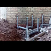 لوله کشی فاضلاب شهری،تخریب، خاکبرداری، لوله بازکنی