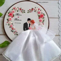 دیوارکوب گلدوزی شده دست دوز