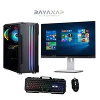 سیستم کامپیوتر گیمینگ Q87 ASUS  مانیتور 24 اینچ