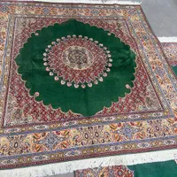 فرش دستباف ۲ در ۲ جفت ۴ متری مربع سبزباتخفیف ۹۵ت|فرش|مشکین‌دشت, |دیوار