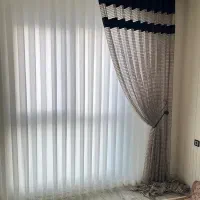 پرده تور جدید  با دستک تور بافتدار|پرده، رانر، رومیزی|مشهد, آزادشهر|دیوار