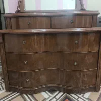 آینه و دراور (میز آرایش) چوبی