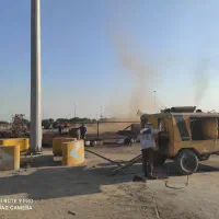 اجرای سندبلاست و رنگ آمیزی