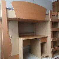 تخت نوجوان همراه کتابخانه|تخت و صندلی بچه|اصفهان, شهرک کاوه|دیوار