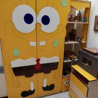 تخت نوجوان . کمد .ویترین|تخت و سرویس خواب|شیراز, دست خضر|دیوار