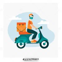 جذب راننده موتورسوار و سواری دفتر پست