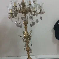 اینه کنسول برنجی به همراه اباژور و ساعت|بوفه، ویترین، کنسول|کرج, گلشهر|دیوار