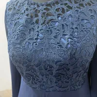 پیراهن مجلسی سورمه ای