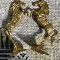 جفت اسب و پروانه سه تایی برنز