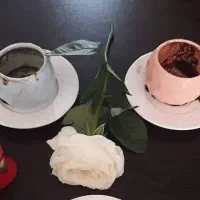 فال احساسی دوکاپ فنجان قهوه تزئینی