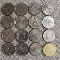 ۱۶عدد سکه کلکسیونی امریکازیبا  فقط دومیلیون ودویست