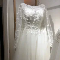 لباس عروس مدل اروپایی دانتل فرانسه دوخت مزون