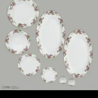 سرویس 6نفره گلسرخی زرین نوباکارتن|ظروف سرو و پذیرایی|ری, دولتآباد|دیوار