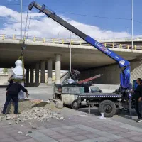 جرثقیل نیسان شمال غرب بازاربارگیری تخلیه کفی خدمات