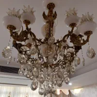 لوستر تمام برنز اصل|لوستر و چراغ آویز|کرج, فاز ۱ مهرشهر|دیوار