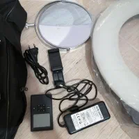 رینگ لایت آینه دار پروفشنال بهمراه پایه پروفشنال|دوربین عکاسی و فیلمبرداری|سبزوار, کاشفی شمالی (دادگستری)|دیوار